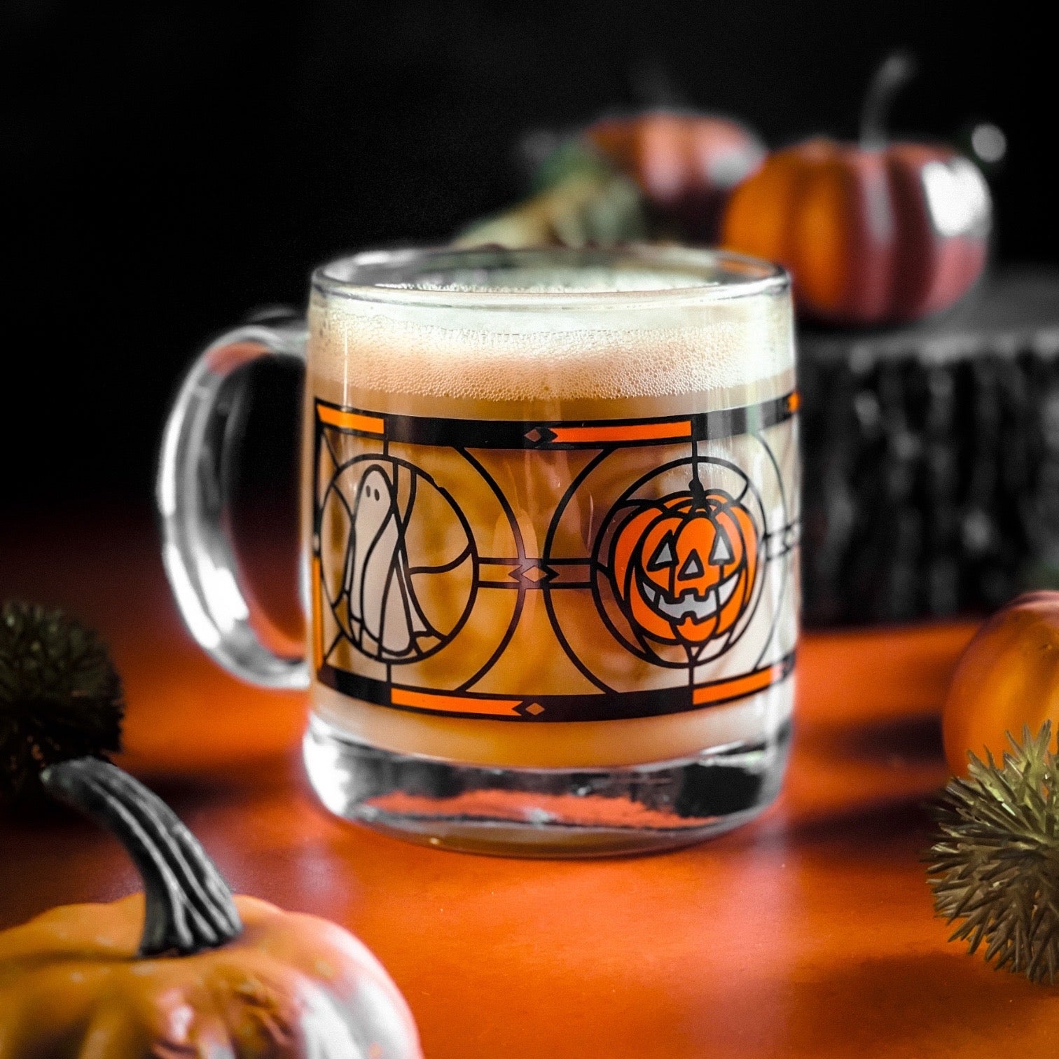 Halloween Stained Glass Mug (Glow in Dark)