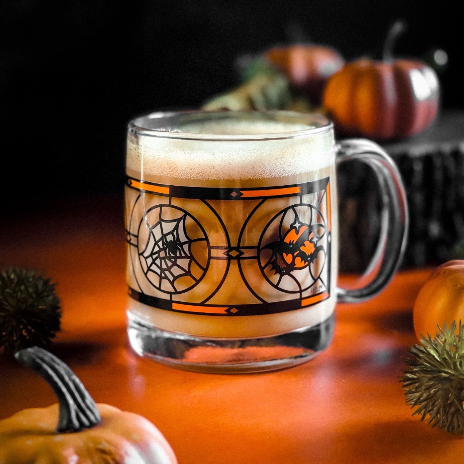 Halloween Stained Glass Mug (Glow in Dark)