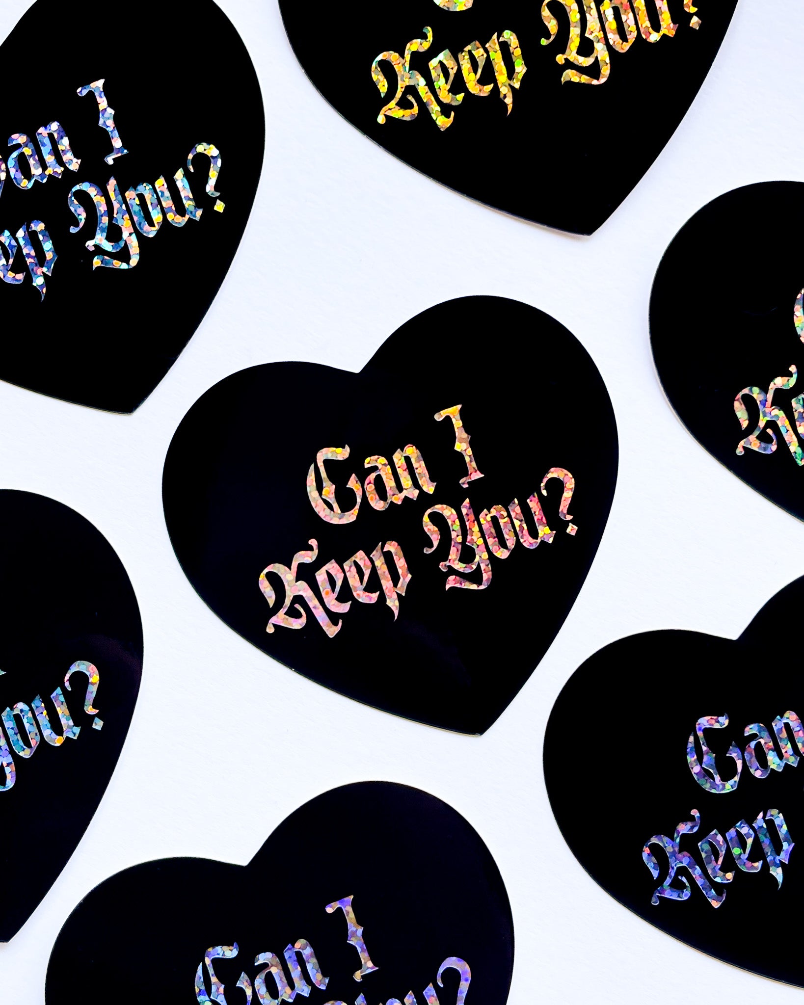 Spectral Sweetheart Glitter Sticker