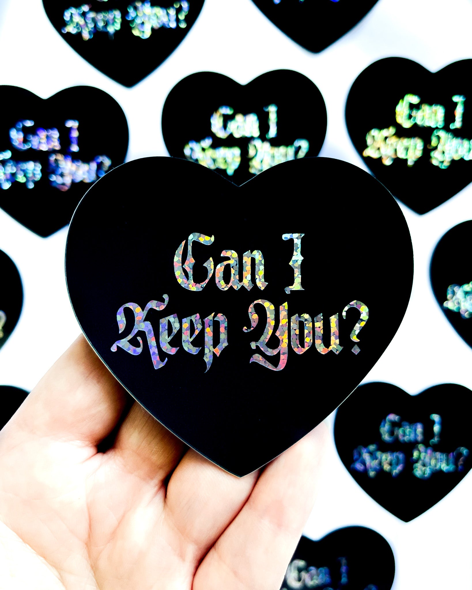 Spectral Sweetheart Glitter Sticker