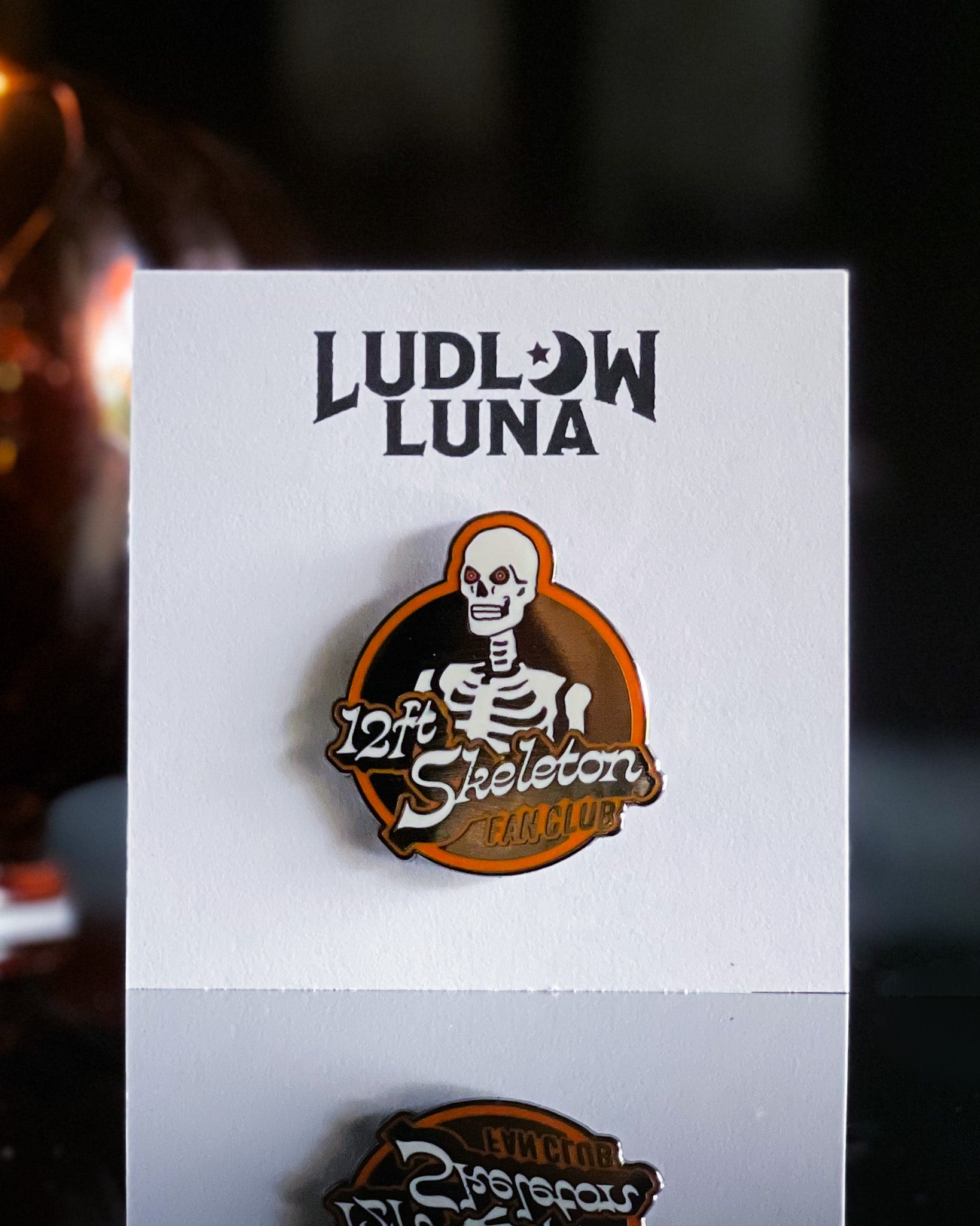 Skeleton Fan Club Enamel Pin