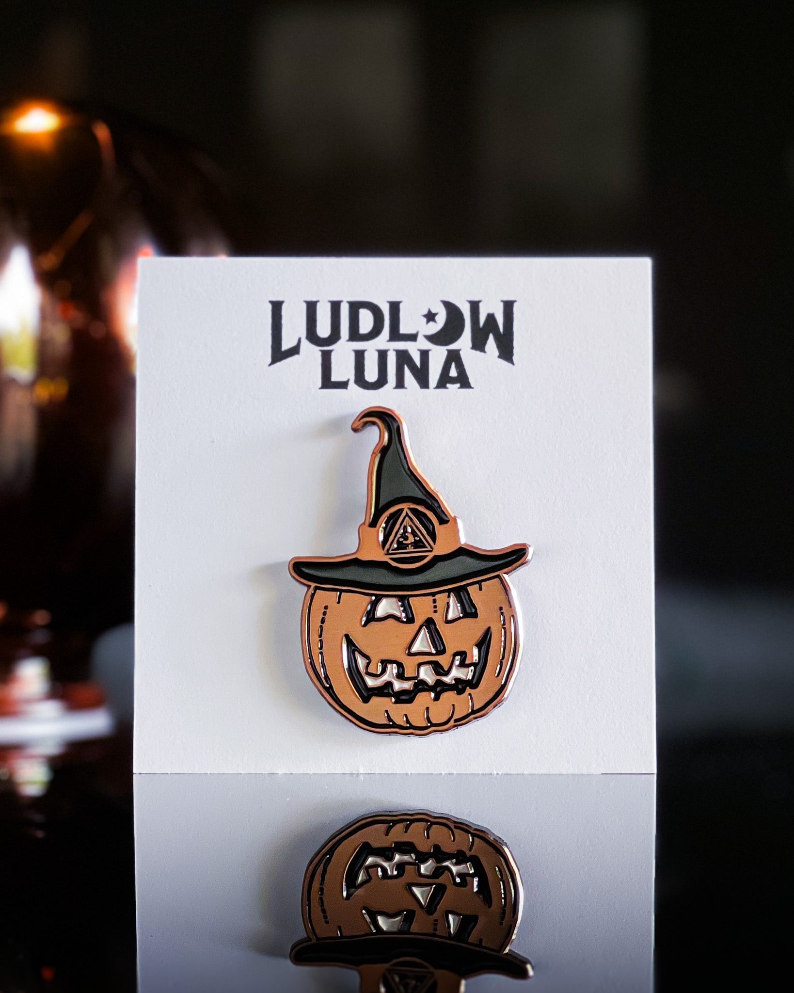 Pumpkin Witch Enamel Pin