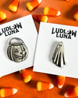 Pumpkin Pail 3D Enamel Pin