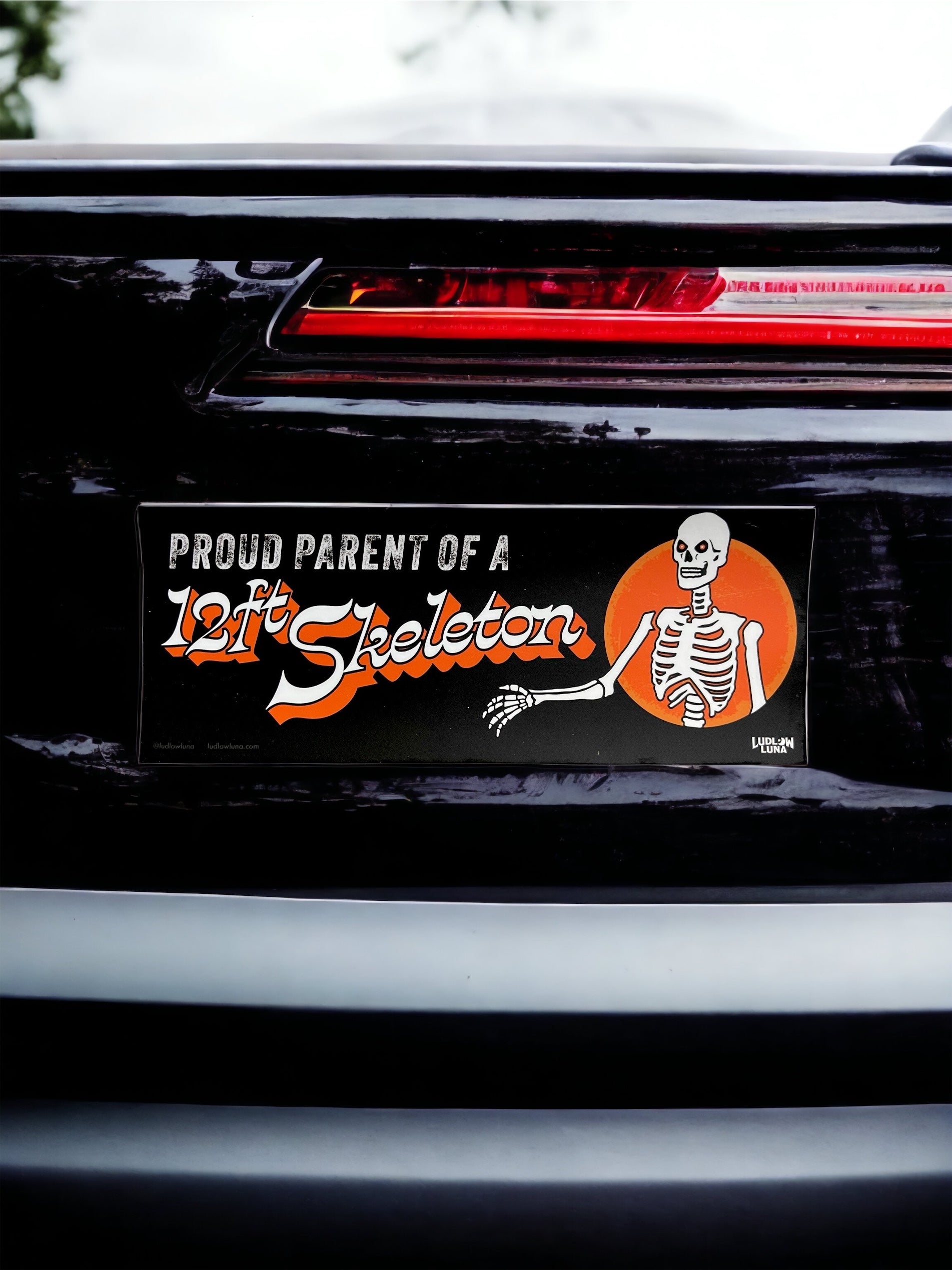 Proud Parent: 12-ft Skeleton Bumper Sticker