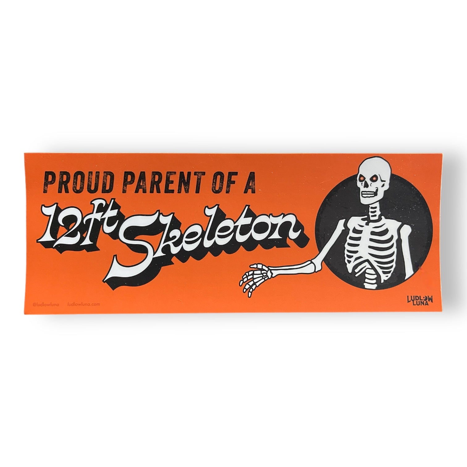 Proud Parent: 12-ft Skeleton Bumper Sticker