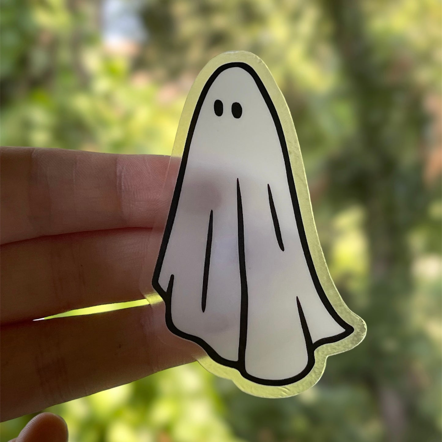 Ghostie Clear Vinyl Sticker