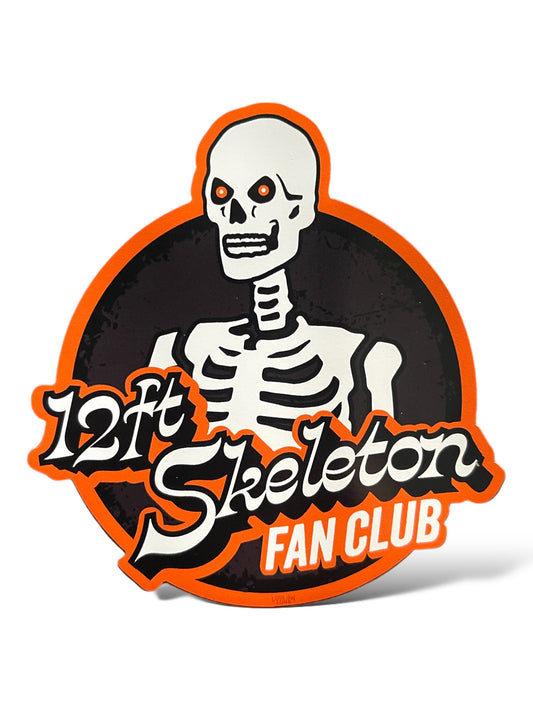 12-Ft Skeleton Fan Club Sticker
