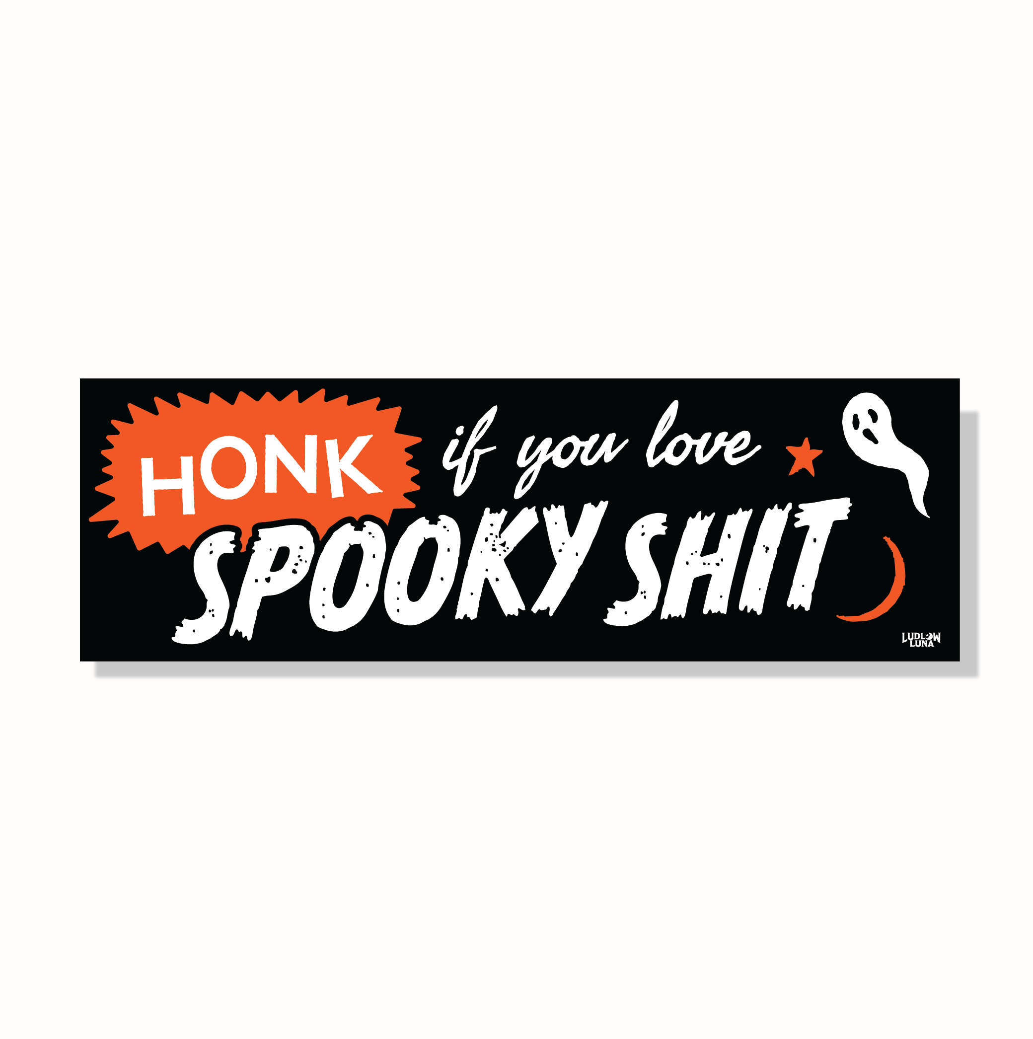 Spooky Shit Bumper Sticker