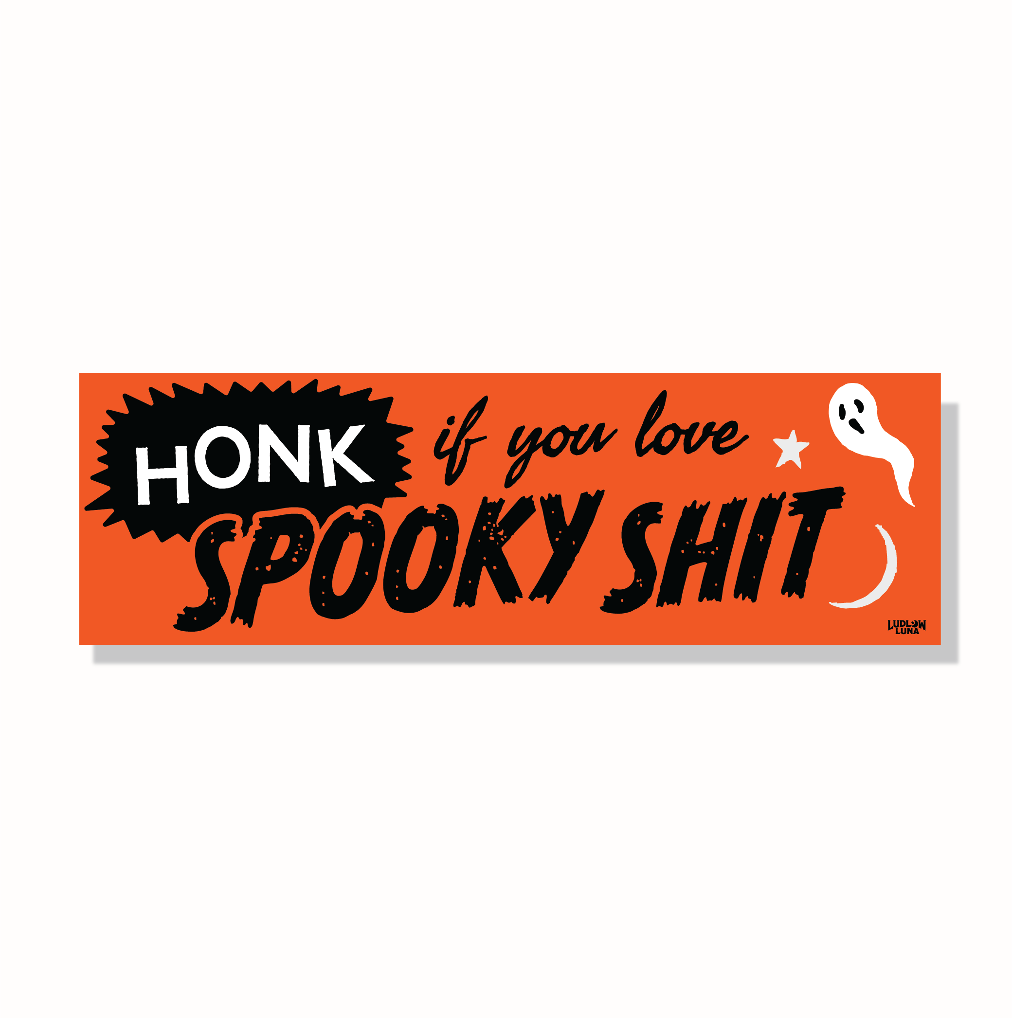 Spooky Shit Bumper Sticker