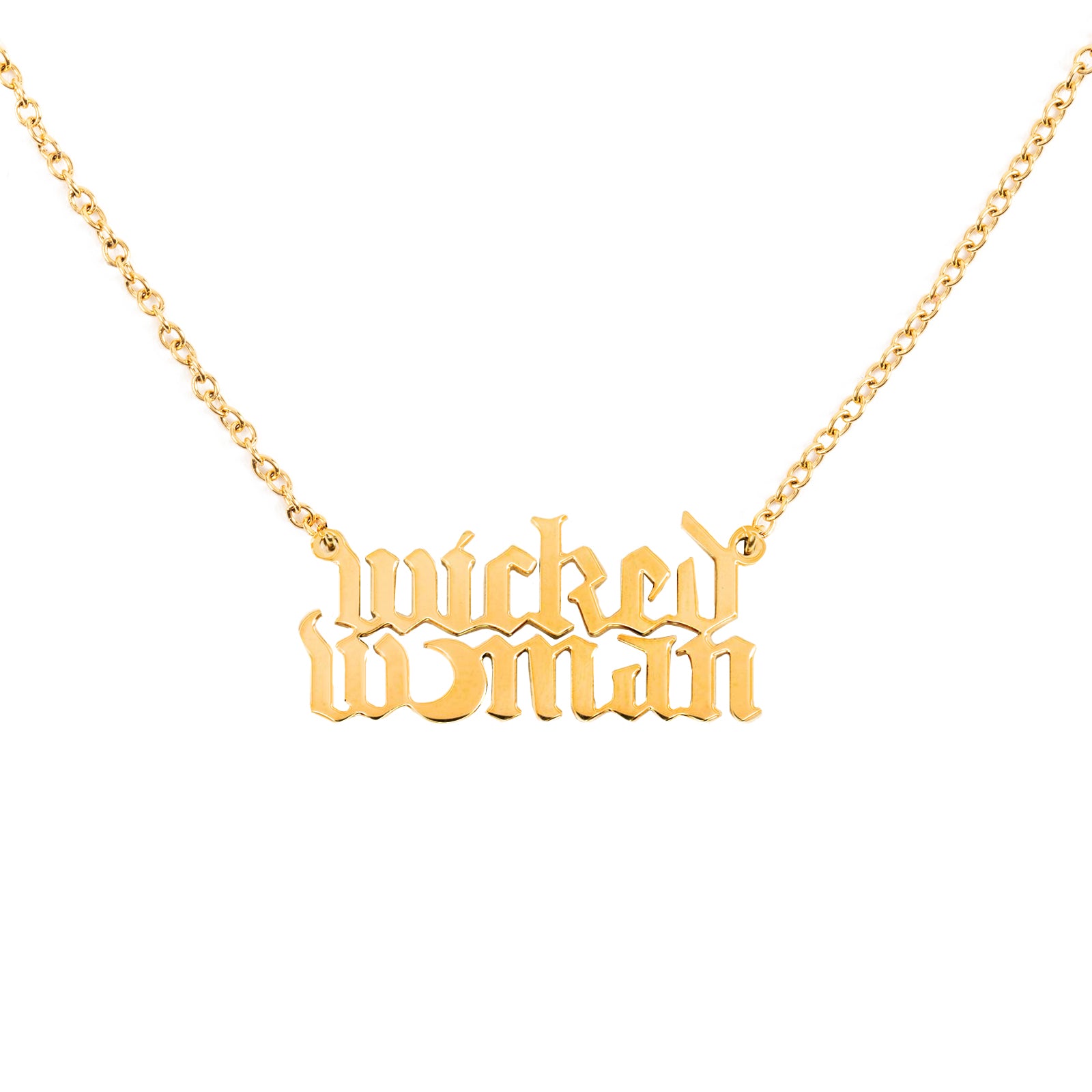 Wicked Woman Gold-Plated Necklace